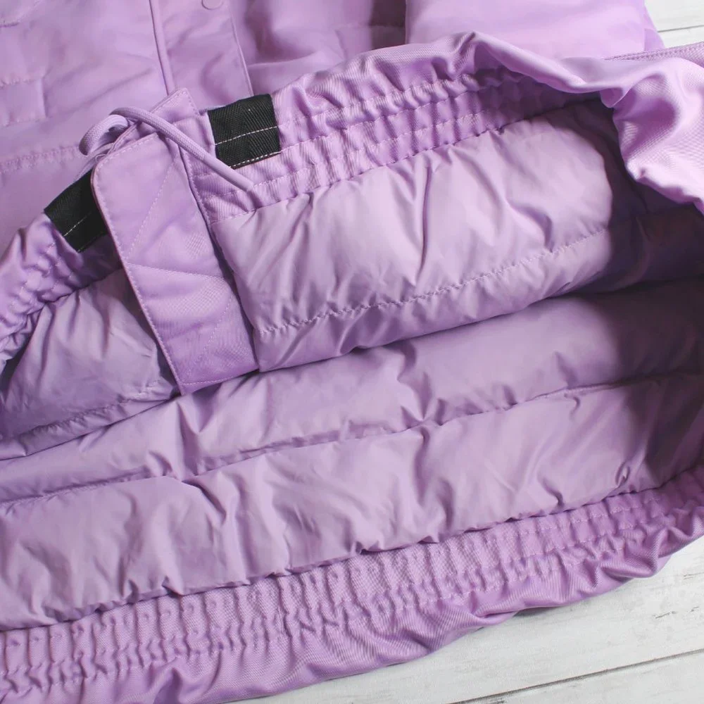 Nike Women's Winter Parka Coat Size L Oversized Down Fill Purple Puffer